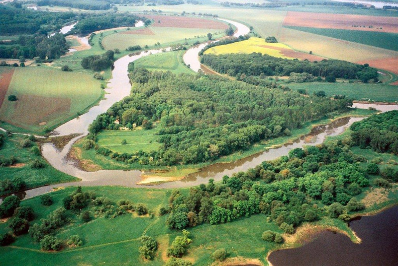 Mündung der Saale in die Elbe